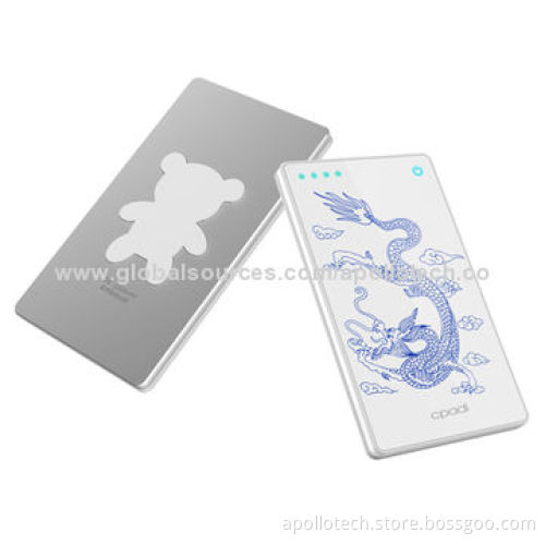 Magnetic Ultra-slim 5.6mm Adsorption Power Banks, 2,200mAh Capacity, Support Qi Wireless Charging